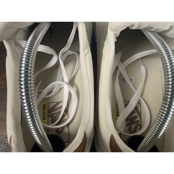 Vans Chukka Low Cream Off White Canvas Sneakers Brown Accents Men’s 11.5 -Clean - Picture 7 of 10